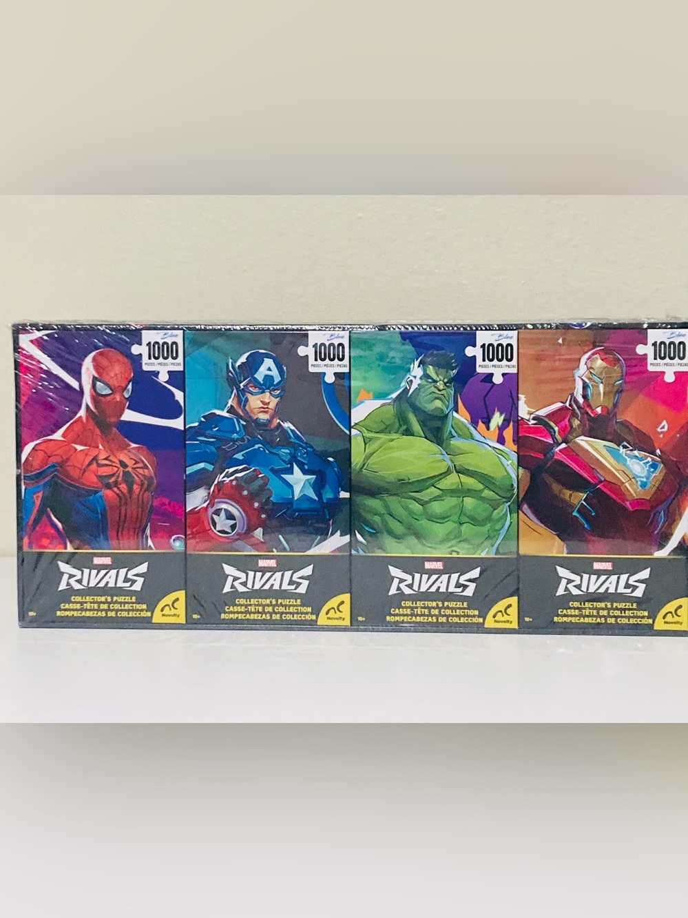 NEW‎ Marvel Rivals 4 Pack of 1000 Piece Puzzles Collectible